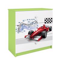 Komód gyermek számára Babydreams Zöld – versenyző