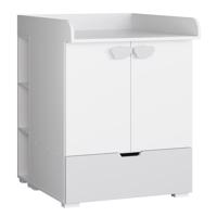 Komód Lulu pelenkázóasztal fehér+szürke