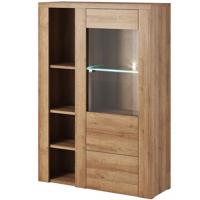 Komód magas Larona 1D tölgy riviera fényes 44