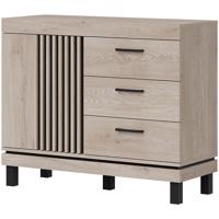 Komód Mati Mi03 Tölgy Crem/Fekete