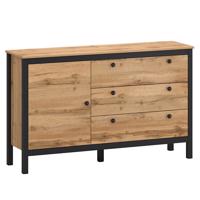 Komód Palmer G wotan tölgy / fekete