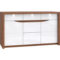 Komód SAINT TROPEZ 142 tölgy sangallo/fehér fényű