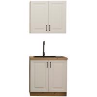 Konyhabútor Stilo Fehér/Artisan 80cm Munkalap nélkül