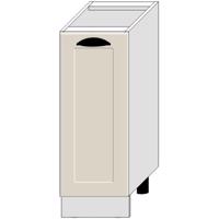 Konyhaszekrény Adele D30 Pl Coffe matt/fehér