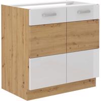 Konyhaszekrény ARTISAN fényes fehér 80ZL 2F BB