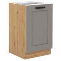 Konyhaszekrény Luna claygrey/artisan 50ZL 1F BB