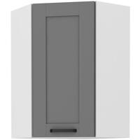 Konyhaszekrény LUNA DUSTGREY/fehér 60X60 GN-90 1F (45°)