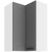 Konyhaszekrény LUNA DUSTGREY/fehér 60X60 GN-90 2F (90°)