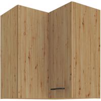 Konyhaszekrény MODENA Fekete/tölgy ARTISAN 60X60 GN-72 2F (90°)