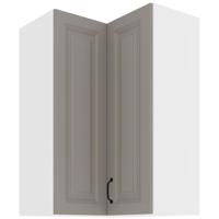 Konyhaszekrény STILO CLAYGREY/fehér 60X60 GN-90 2F (90°)