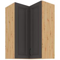 Konyhaszekrény STILO GRAFIT/ARTISAN 60X60 GN-90 2F (90°)