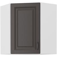 Konyhaszekrény STILO GRAFIT/fehér 60X60 GN-72 2F (45°)