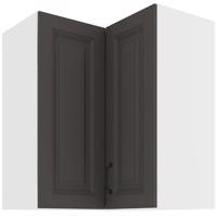 Konyhaszekrény STILO GRAFIT/fehér 60X60 GN-72 2F (90°)