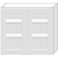 Konyhaszekrény Zoya Ws80 fehér Borsó/fehér