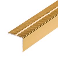 lépcső profil hornyokkal LSSR 42x22 1,00 arany