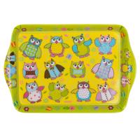 Melamin tálca 21x14cm owl