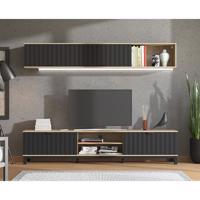 Nappali Bútor Monaco Artisan/Fekete 11013510