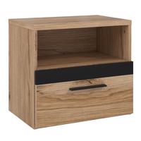 Nemezy éjjeliszekrény, catania tölgy/fekete 042025