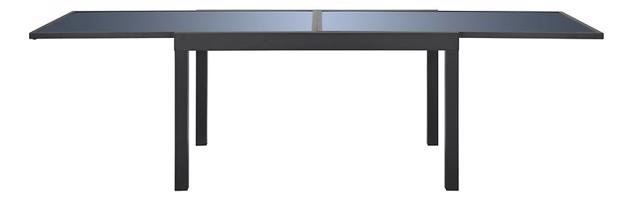 Összecsukható asztal üveglappal szürke