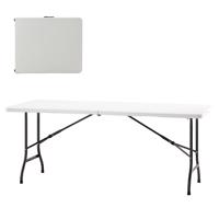 Összecsukható kempingasztal fehér