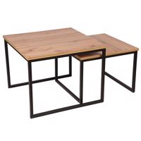 Padkészlet Pati tölgy Wotan 62x62/52x52 lábak fekete