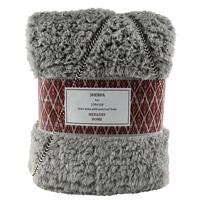 Pléd Sherpa 130x160 szürke Merkury Home