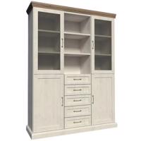 Polcrendszer Royal W2D nord fenyő/tölgy