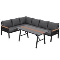 Sarok ülőgarnitúra Trier fekete