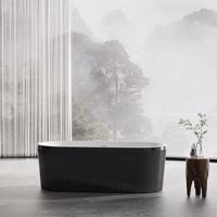 Szabadon álló kád Lux Black 170x80x58