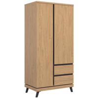 Szekrény Ate At11 Tölgy/Fekete