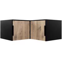 Szekrény Do Sarokszekrények Duarte fekete / tölgy Viking