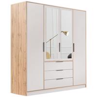 Szekrény Duarte D4 Kasmír / Tölgy Wotan / Tükör