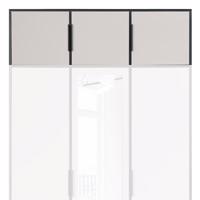 Szekrény Hosszabbítás Duarte D3  Kaszmir / Fekete /tükör