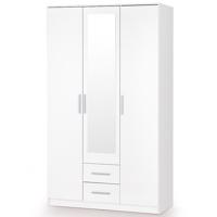 Szekrény Lima S-3 fehér/tükör