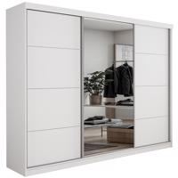 Szekrény Palermo 250 fehér + tükör