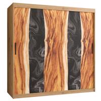 Szekrény Resin I 180 tölgy artisan