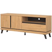 Szekrény RTV Ate At01 Tölgy/Fekete