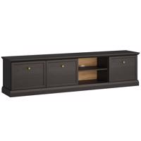 Szekrény RTV Lucca 3D fekete grafit