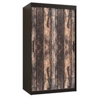 Szekrény Rustic I 100 fekete