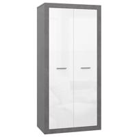 Szekrény Trebbia  Konkrét /fehér fényes 042025