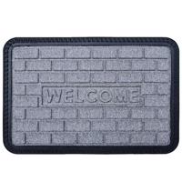 Textil lábtörlő 40x60 cm szürke