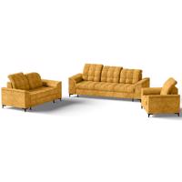 Ülőgarnitúra szett Snap 3+2+1 Bangkok Mostaza