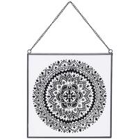 Üvegdekor LACO, 24X24CM, Fekete