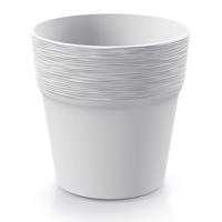 Virágcserép Furu Round- Fehér