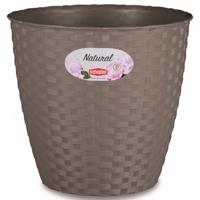 Virágcserép Natural 14cm/Szürke