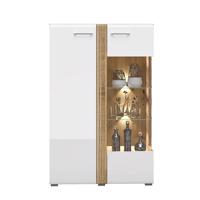 Vitrin Adagio 03P tölgy castello/fehér fényű